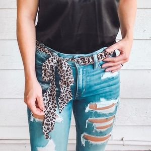 Leopard Print Belt